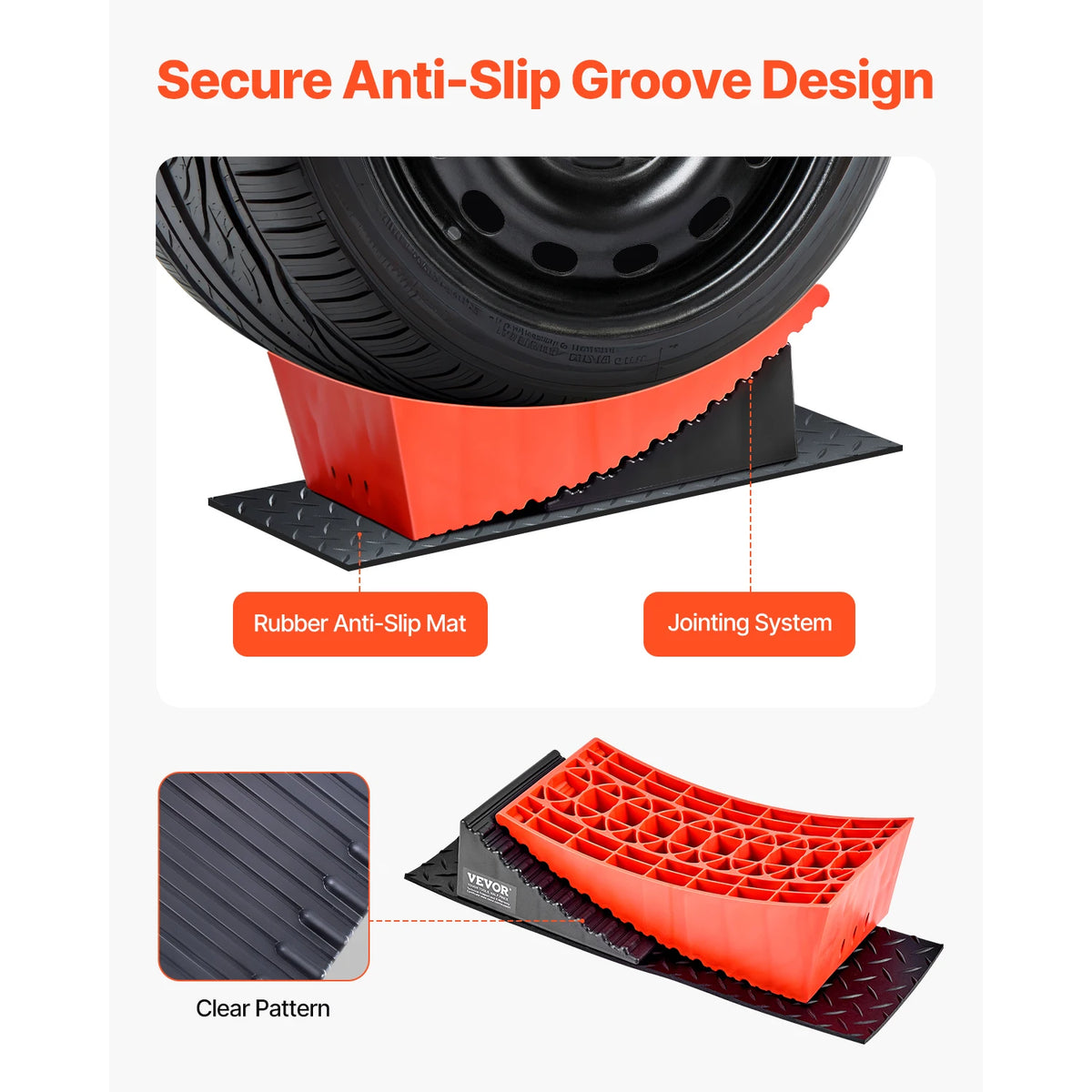SucceBuy RV Camper Leveling Blocks With Anti Slip Mat