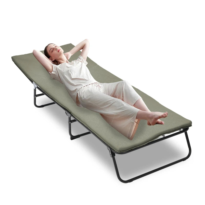 Folding Camping Cot For Adults Five Angle Adjustable