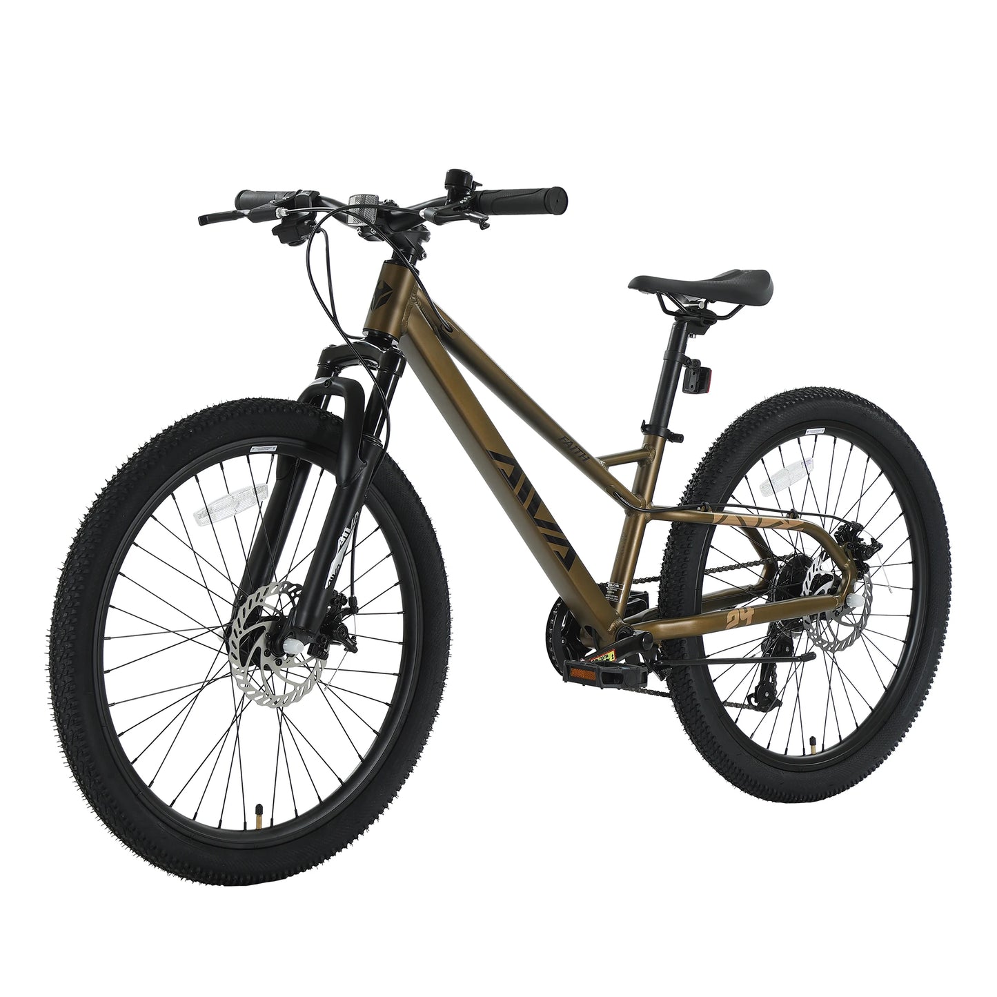 Aluminum Hardtail Mountain Bike With Seven Speed Disc Brakes