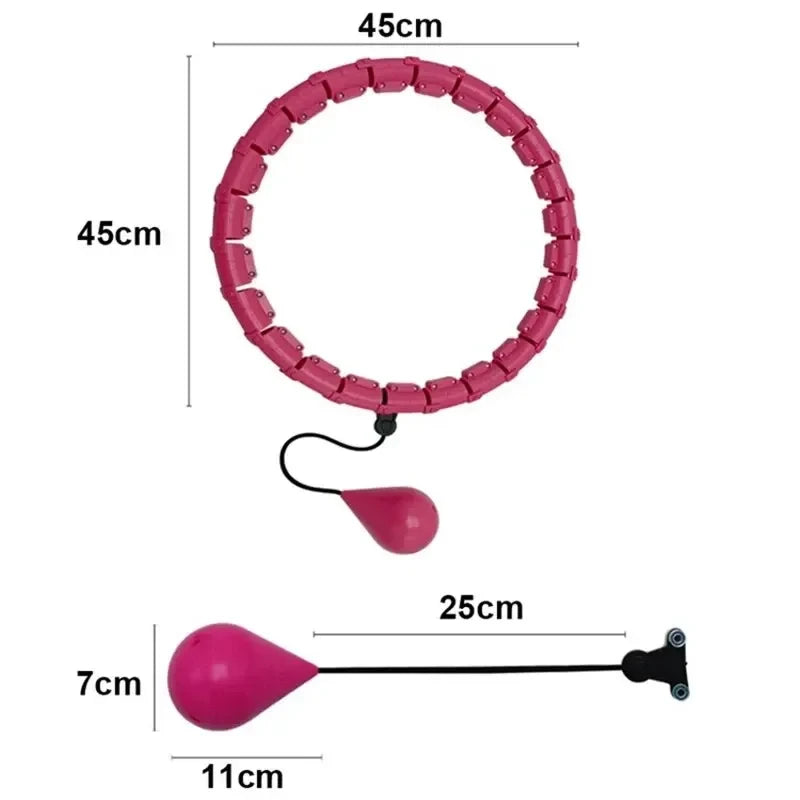 Weighted Hula Hoop For Adults And Beginners With Detachable Links