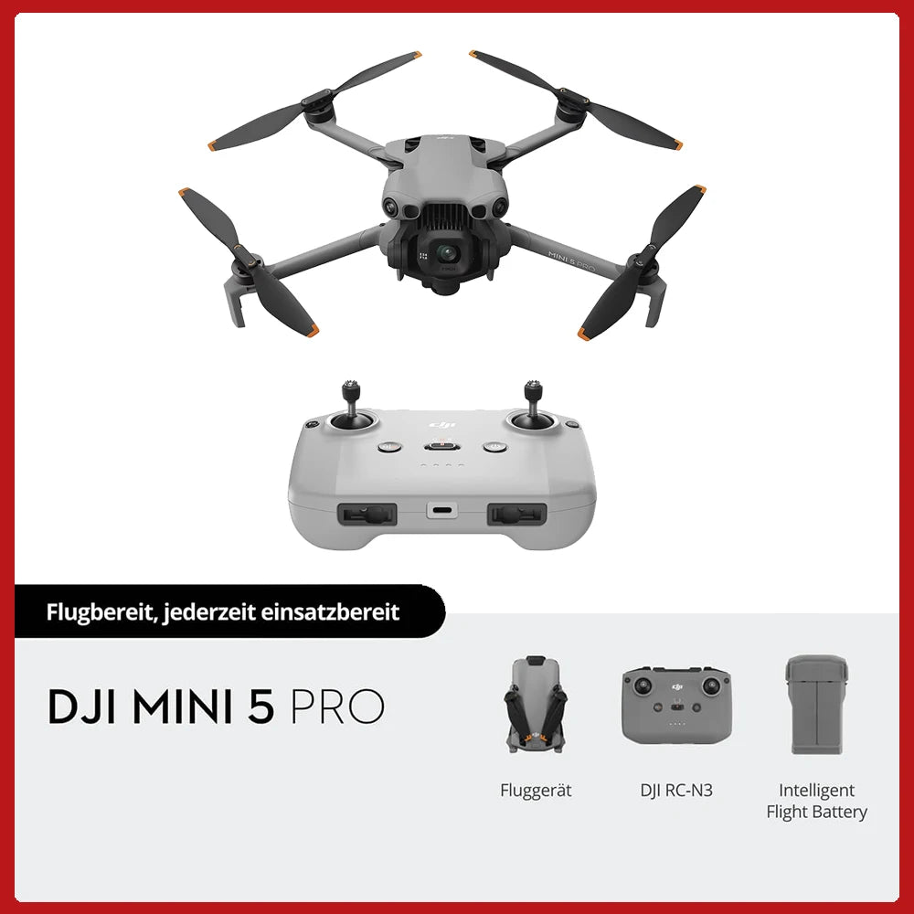 DJI Mini 5 Pro Drone Featuring 1Inch CMOS 4K Sensing