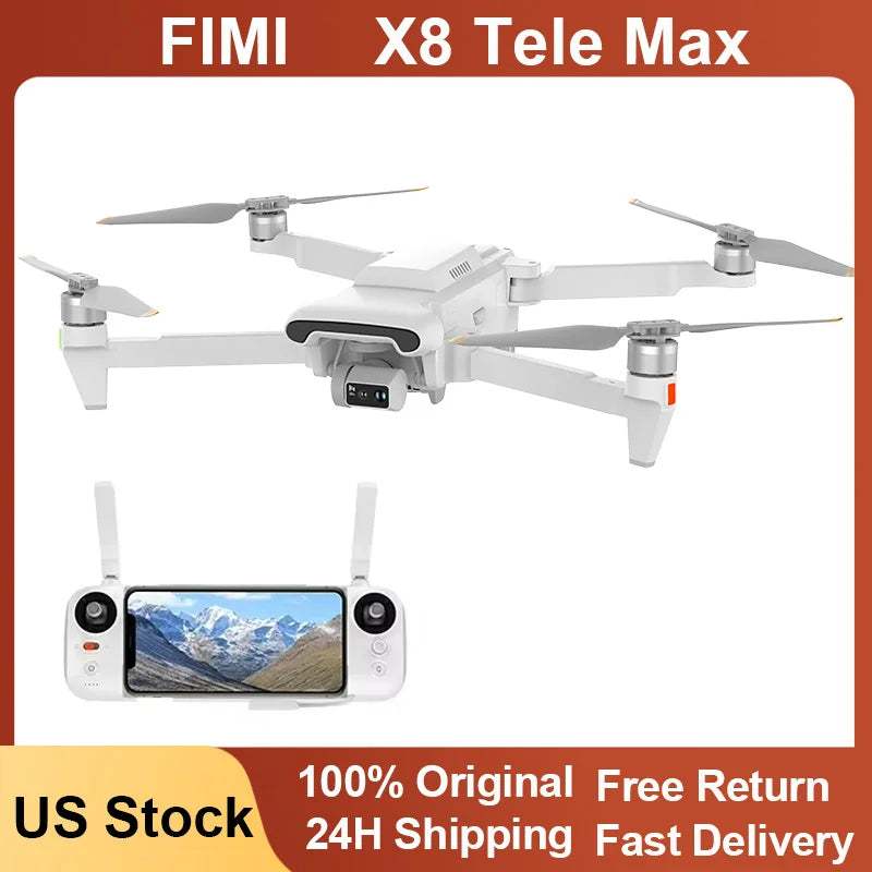 FIMI X8 Tele Max Drone 4KUltra HDR ThreeAxisGimbal GPS