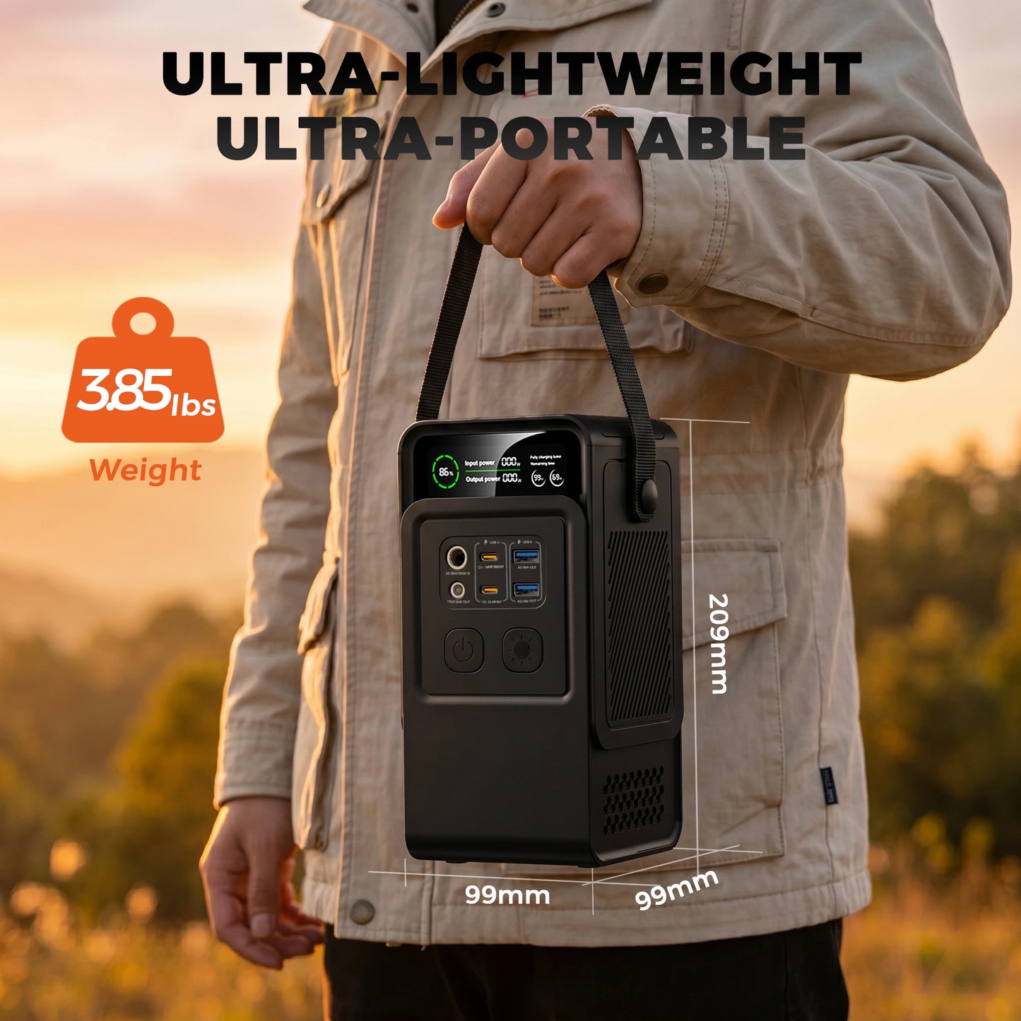 CTOLITY 200W Power Station With 192Wh LiFePO4 Battery