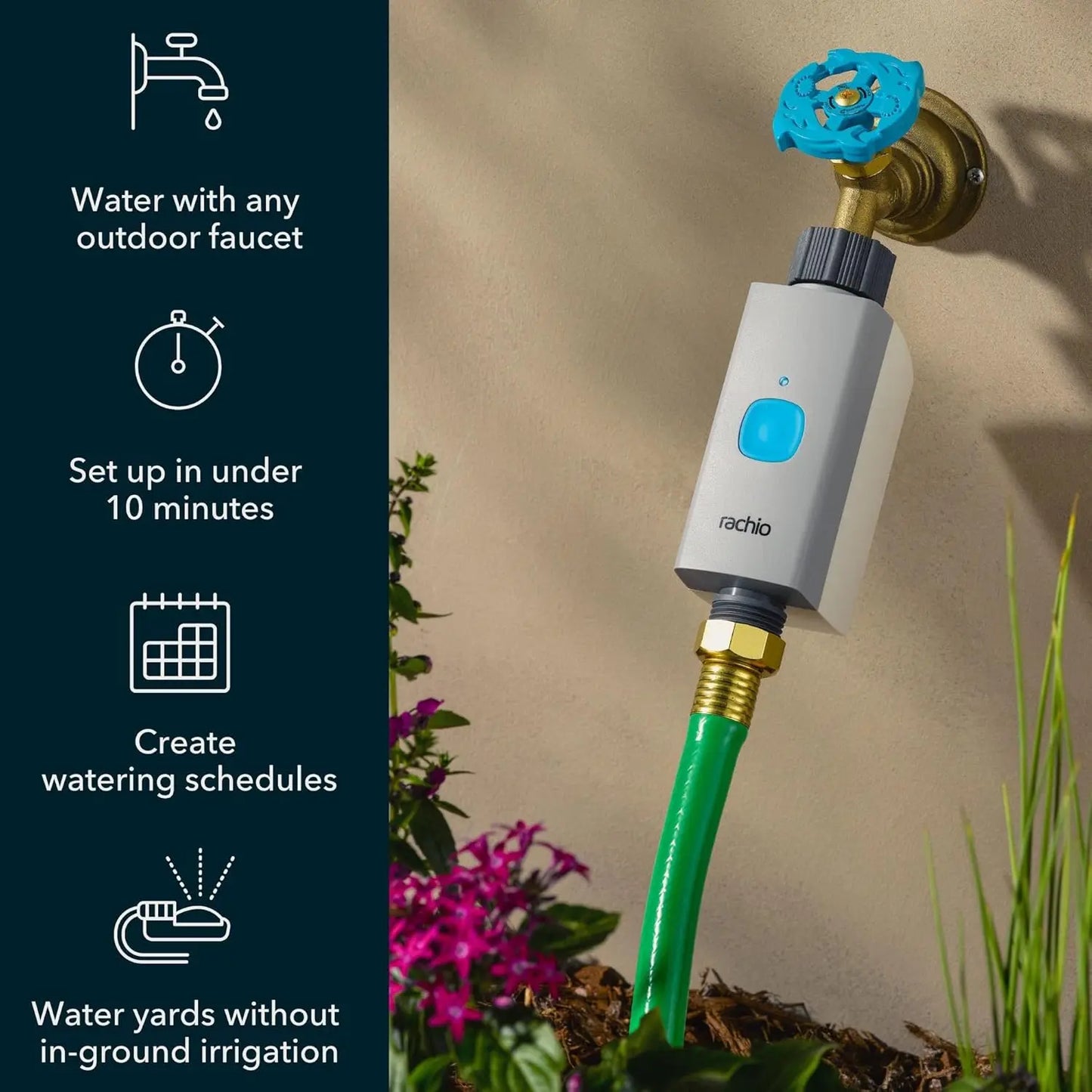 Smart Hose Timer With WiFi Hub App Controlled Outdoor Faucet