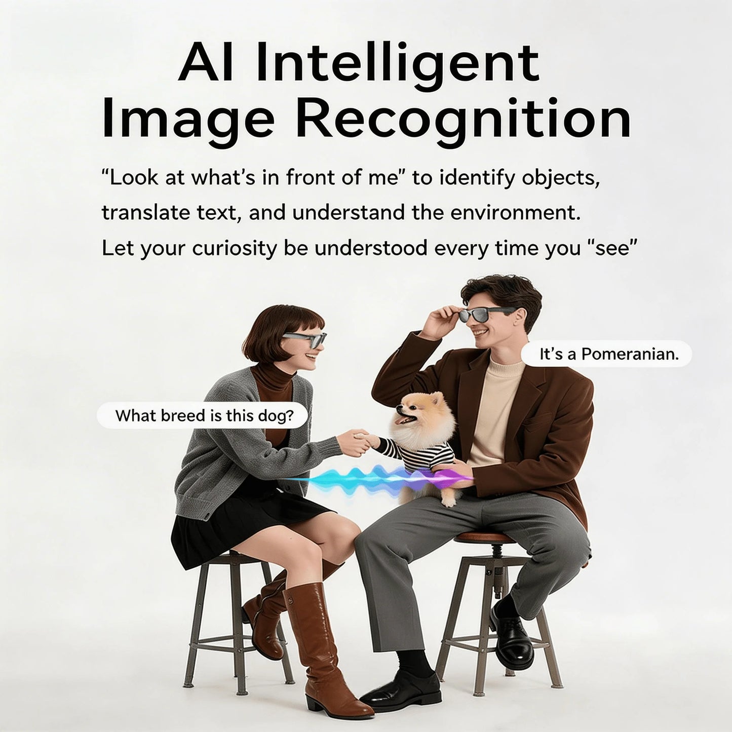 WO Camera 4K Smart Glasses With AI Translation and Recognition