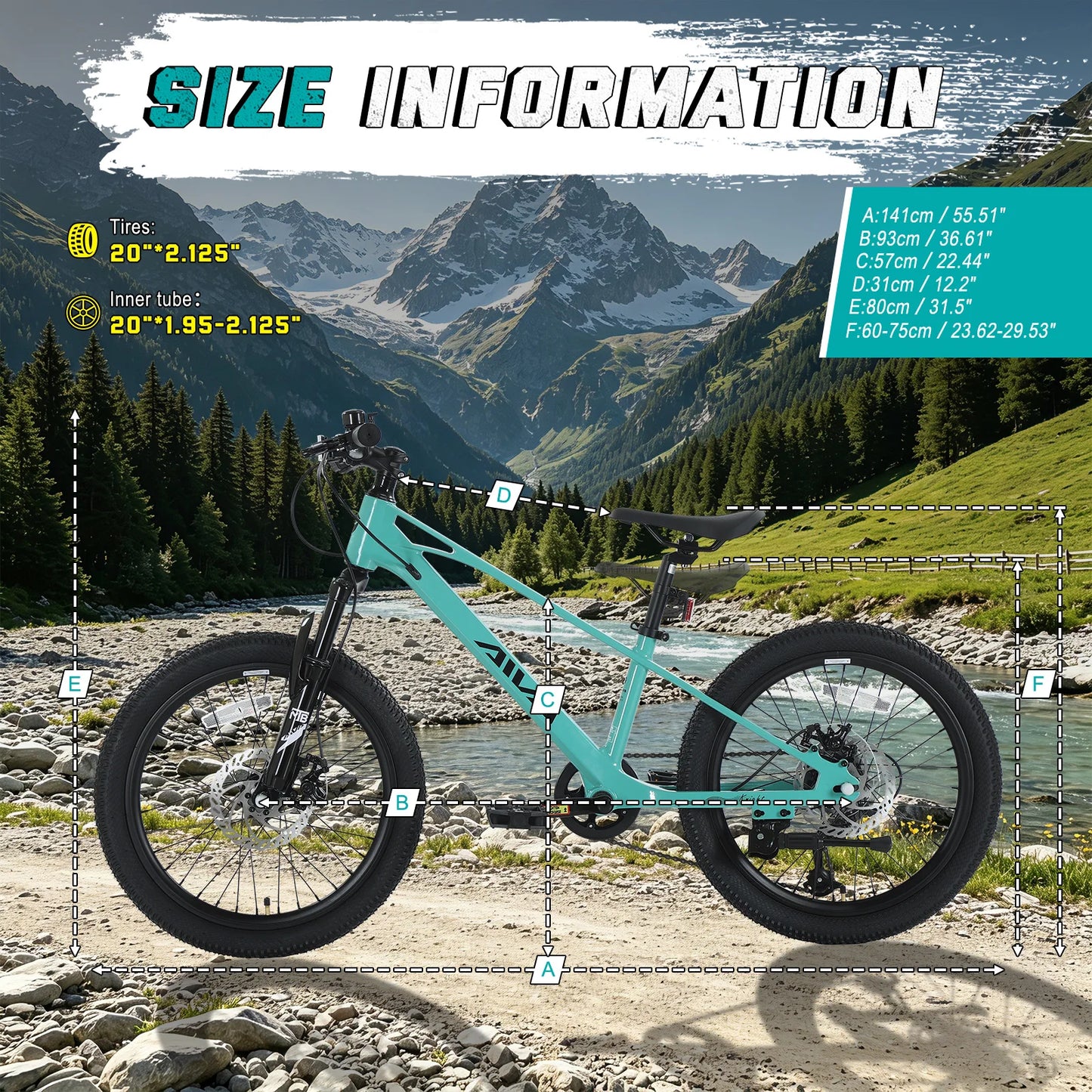 Lightweight Hardtail Mountain Bike With Seven Speed Disc Brakes