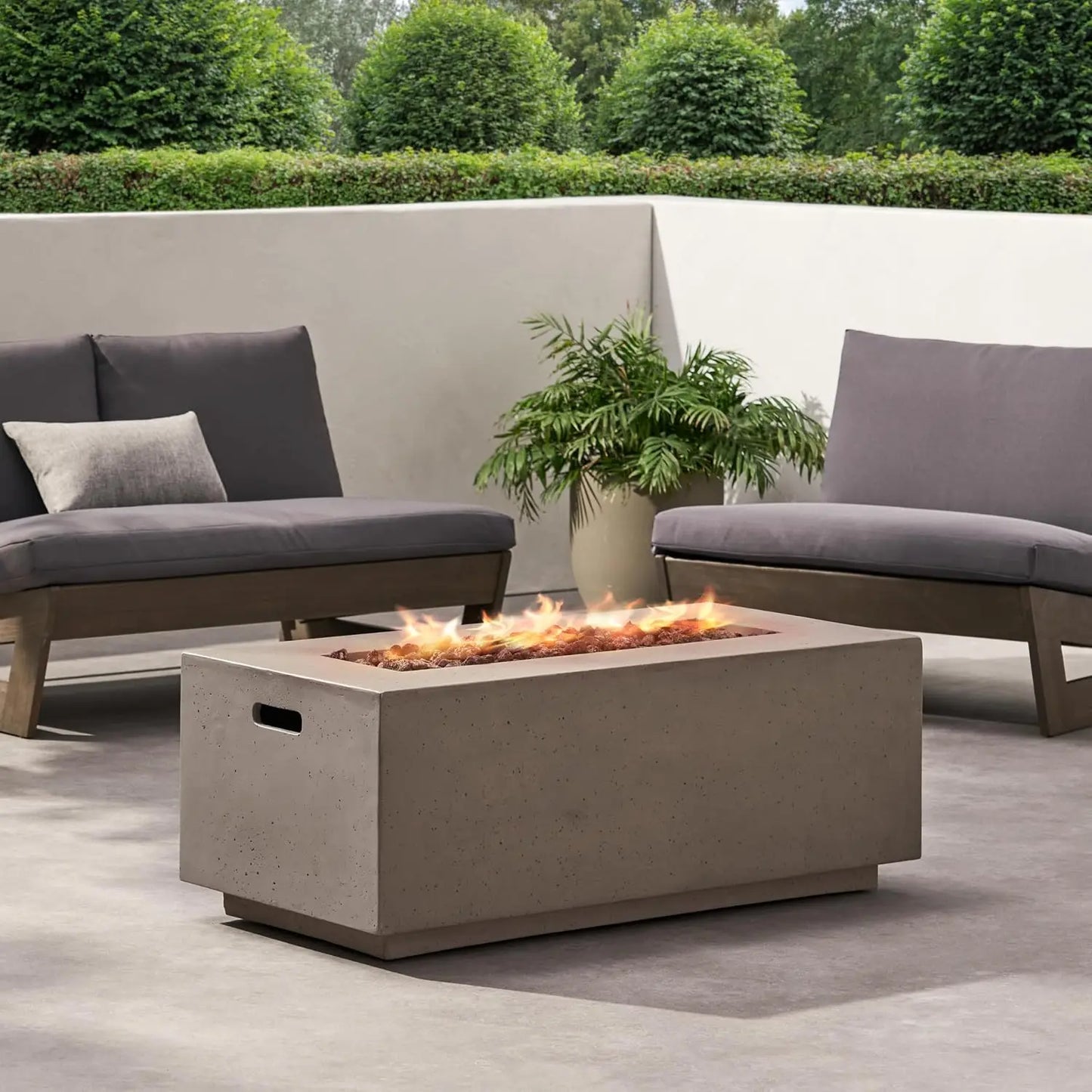 Outdoor Propane Fire Pit Table 50,000 BTU for Patio