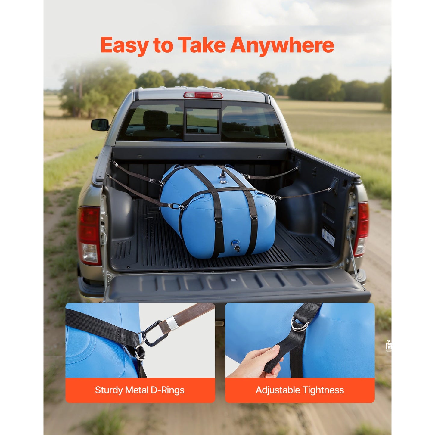 TPU Soft Water Storage Bag Portable Collapsible Camping Irrigation Container