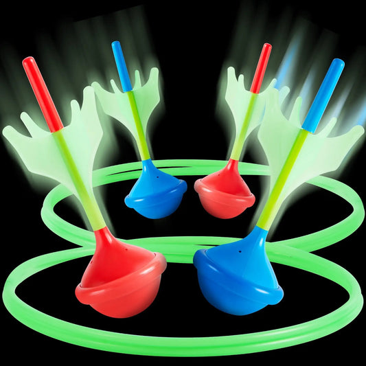 Joyfy Premium Glow In The Dark Outdoor Lawn Darts Set