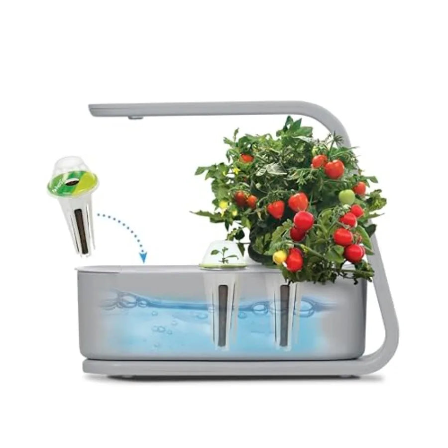 Sprout with Gourmet Herb Seed Pod Kit - Indoor Garden with LED Grow Light