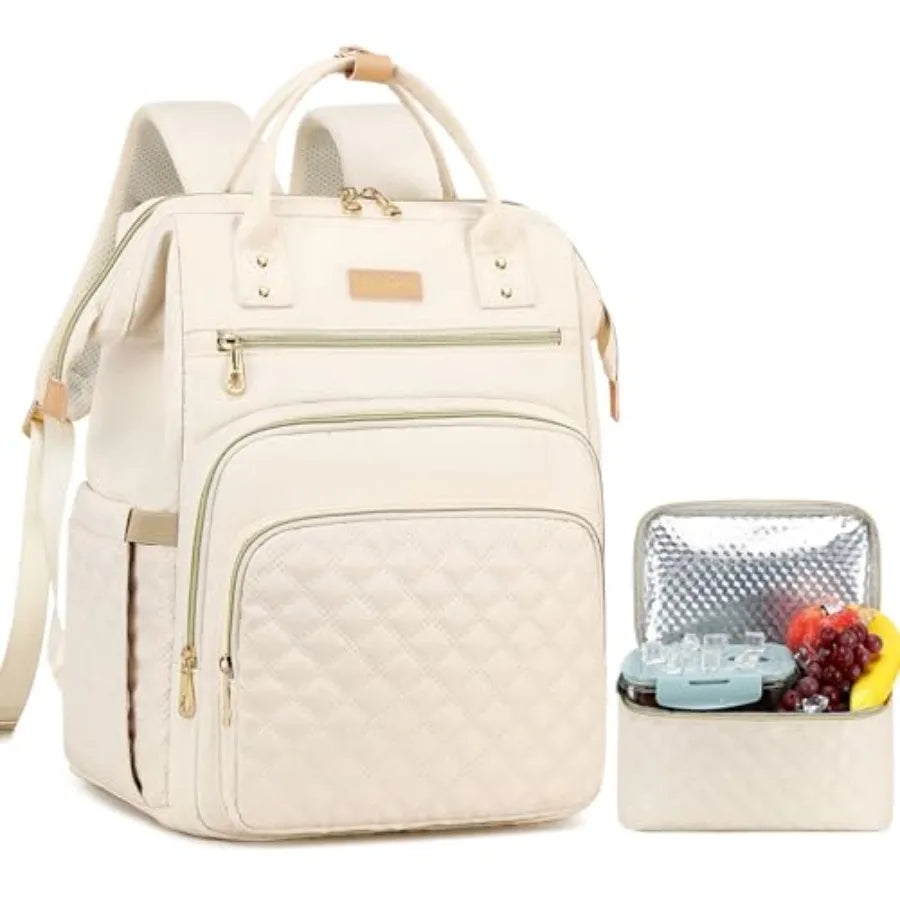 Lunch Backpack With Insulated Lunch Bag And Laptop Compartment Cooler