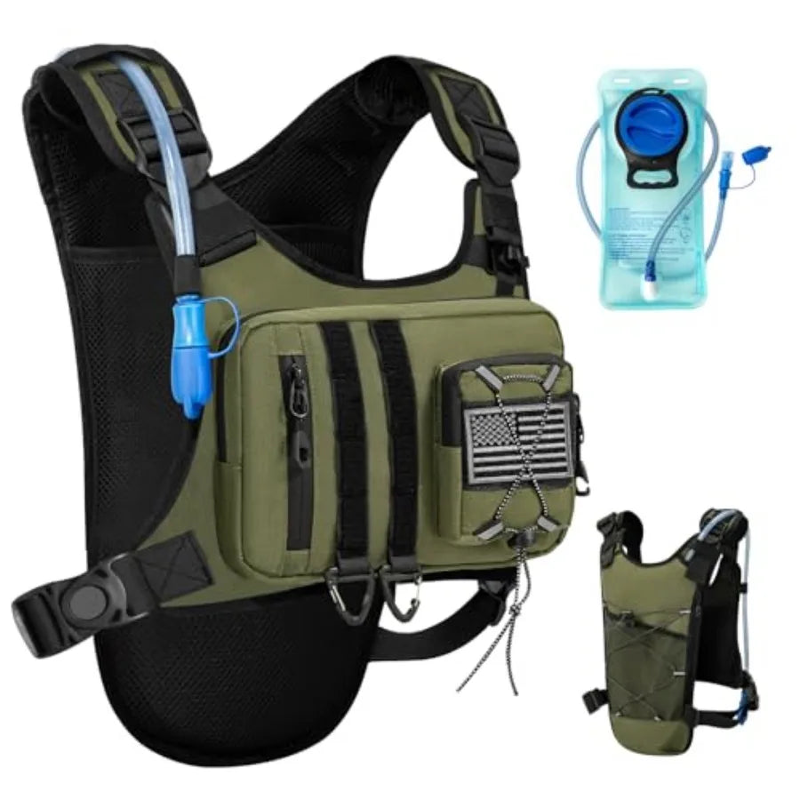 Outdoor Hydration Vest for Running and Hiking 2L Bladder