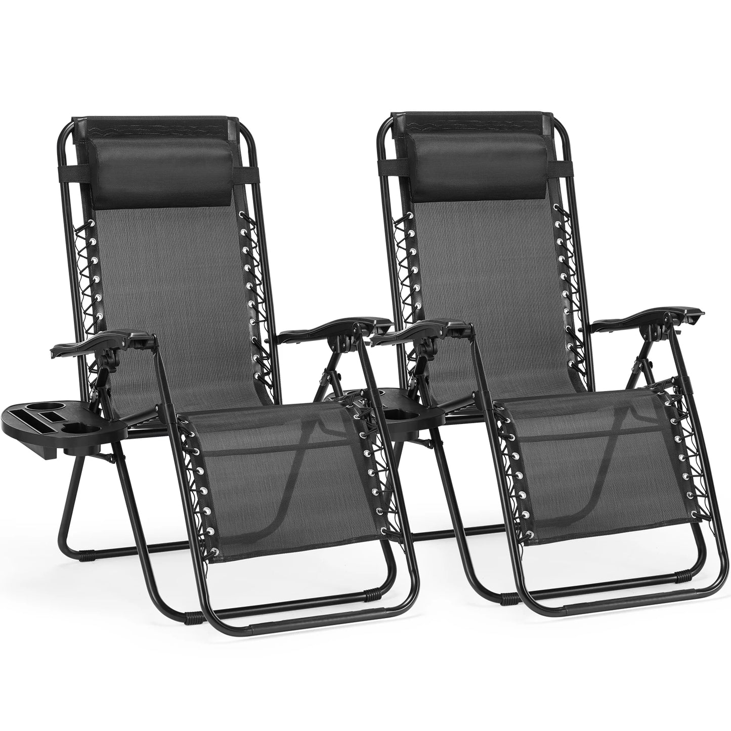 JHK Zero Gravity Portable Recliner Outdoor Patio Lounge Chair