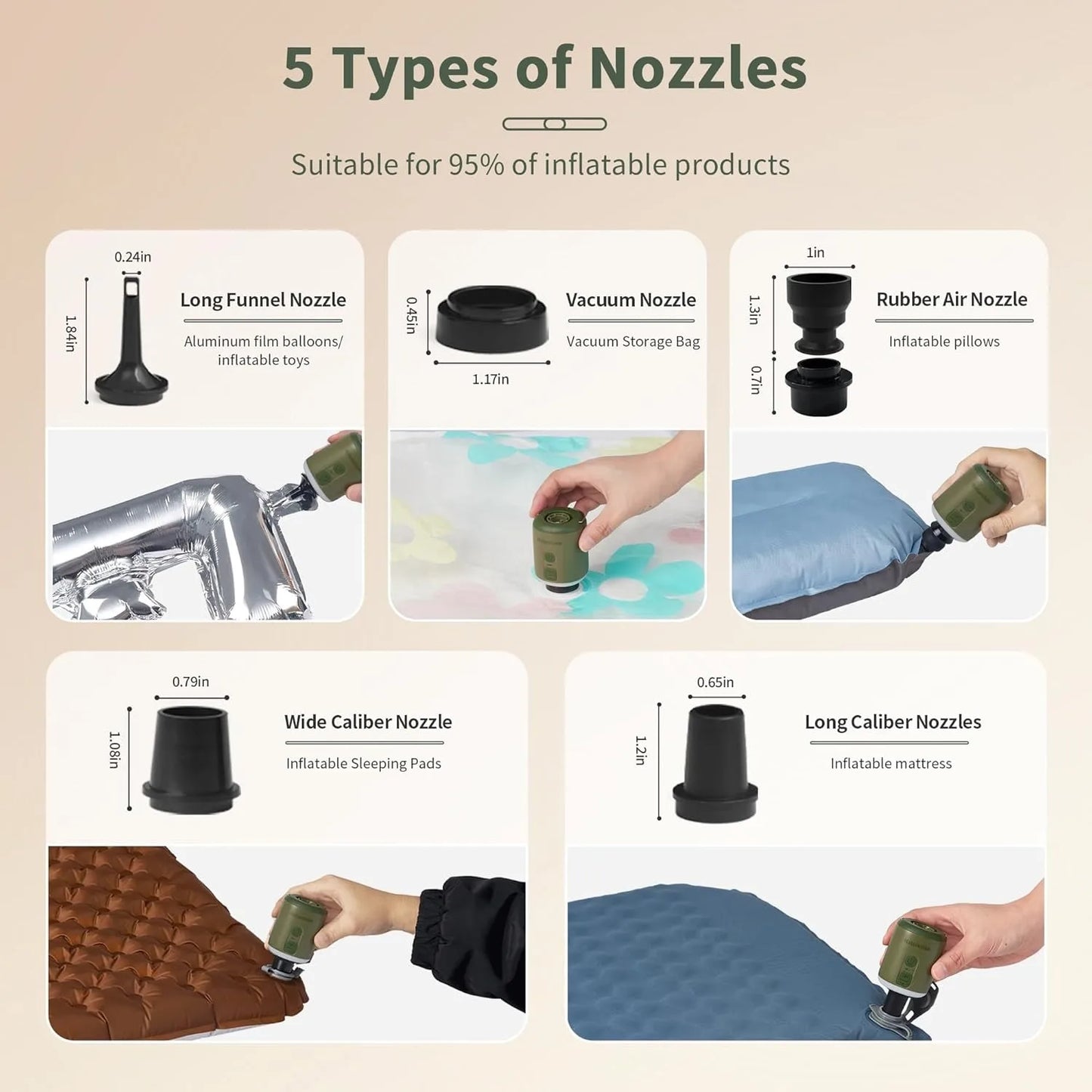 Naturehike Portable Multi Function Air Pump For Inflatable Mats