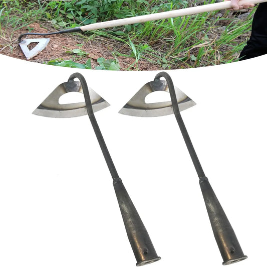 All Steel Hollow Garden Hoe Sharp Weeding Tool For Soil Loosening