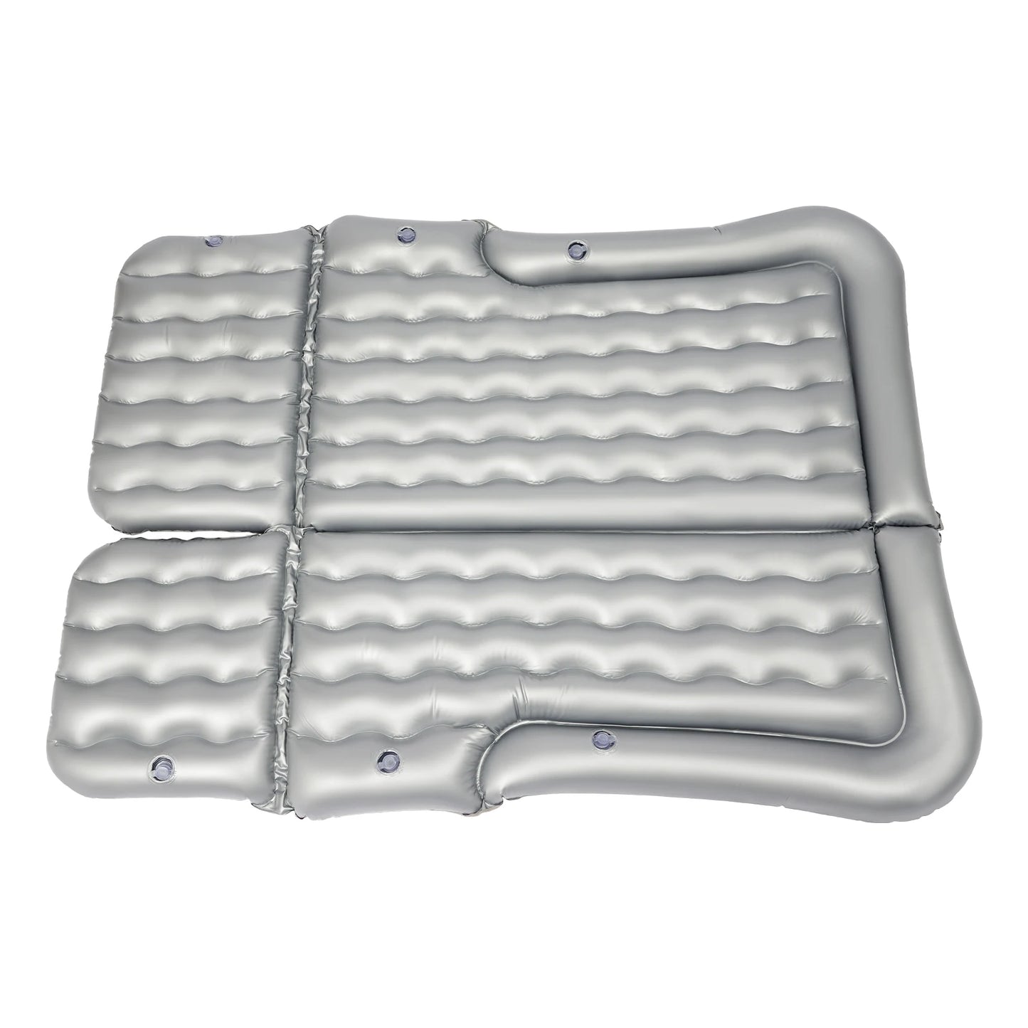 Grey Camping Inflatable SUV Mattress 1.74*1.26m, Soft and Portable Car Air Mattress High Load Bearing 300kg/661.39lbs