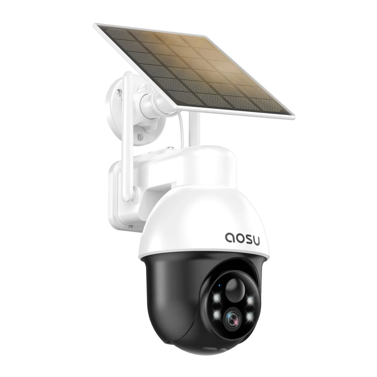 AOSU 3MP PTZ Solar Security Camera Built In Battery AI Motion Detection