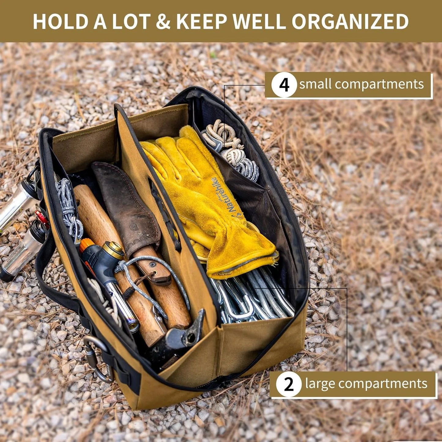 Naturehike Camping Tool Bag Folding Multifunctional Storage Box for Outdoors