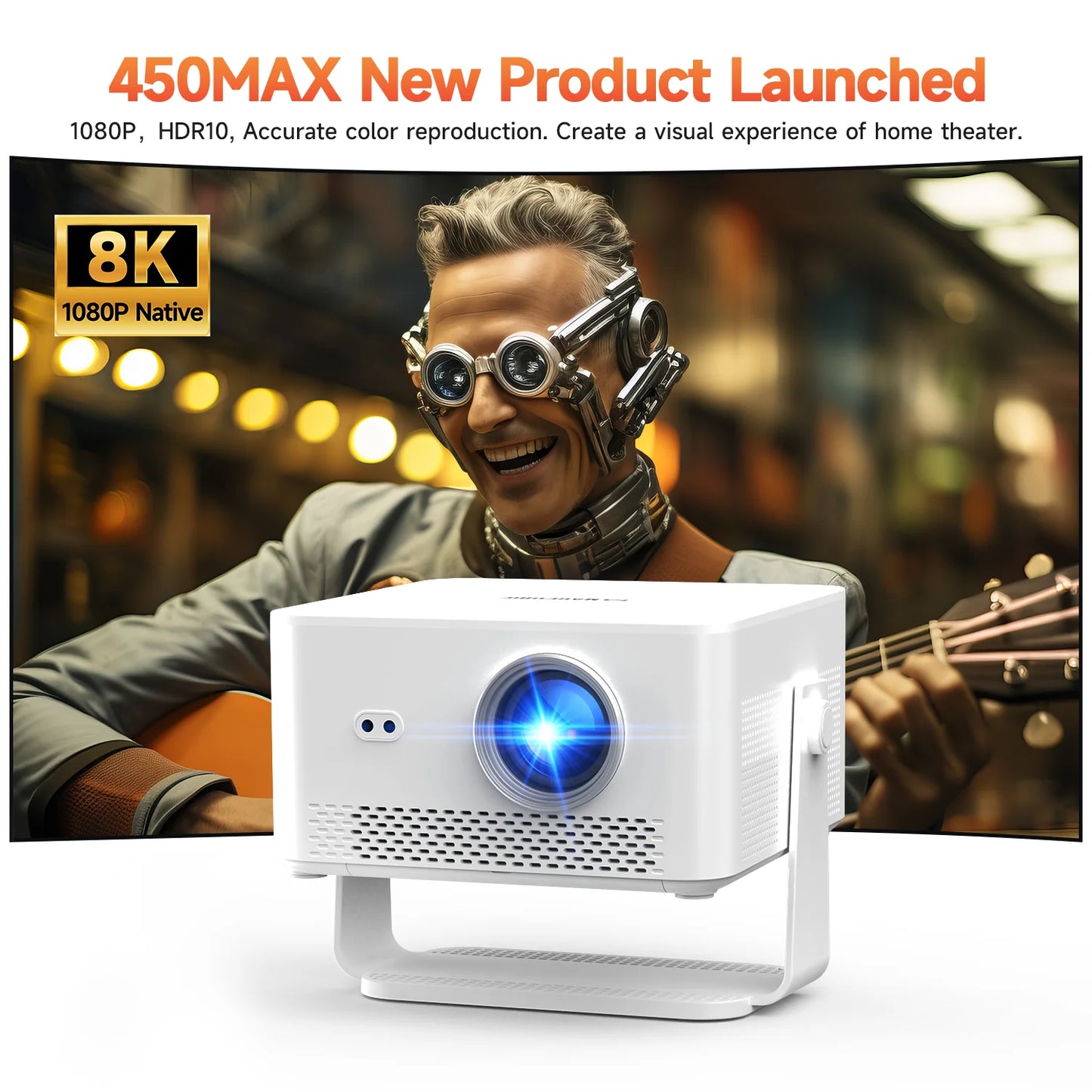 Magcubic Android 14 Mini Projector Featuring Autofocus And Connectivity