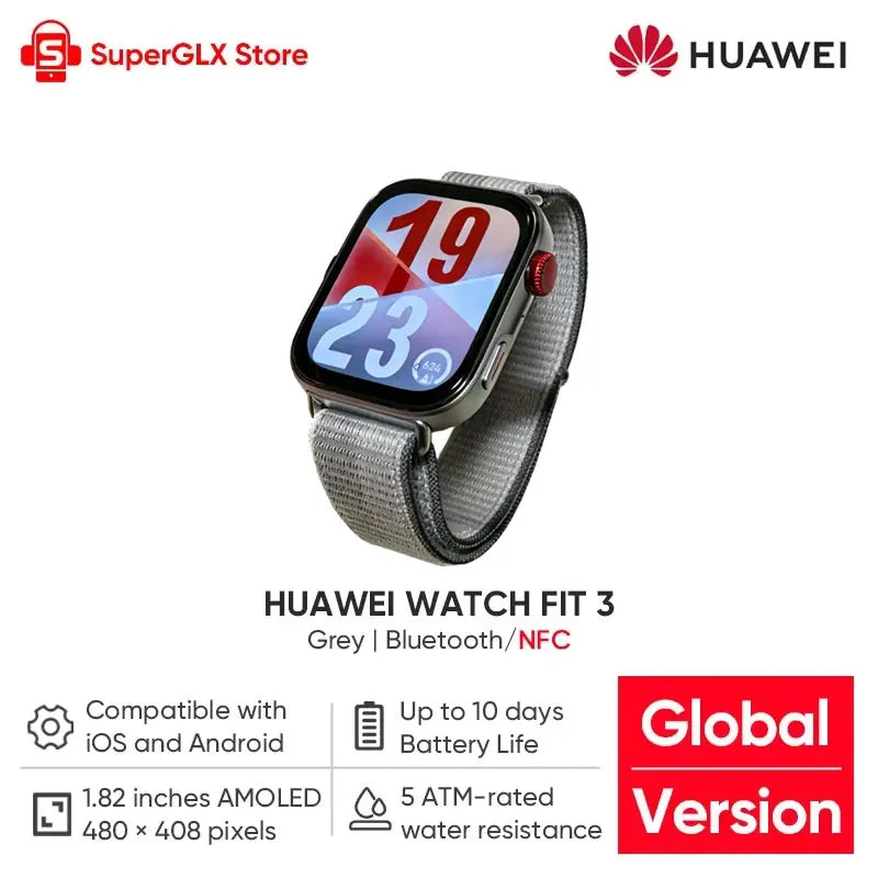 Huawei Watch Fit 3 Smartwatch With AMOLED Display Health Tracking