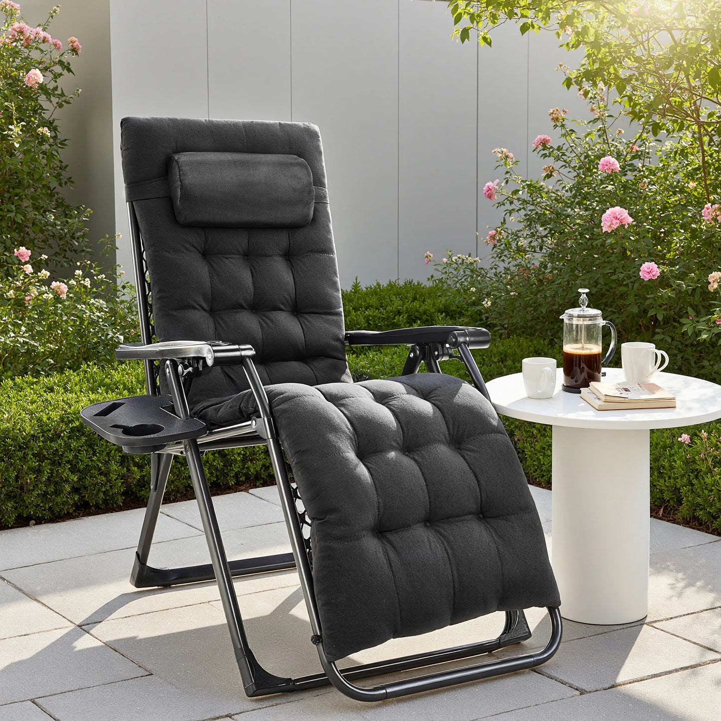 JHK Zero Gravity Portable Recliner Outdoor Patio Lounge Chair