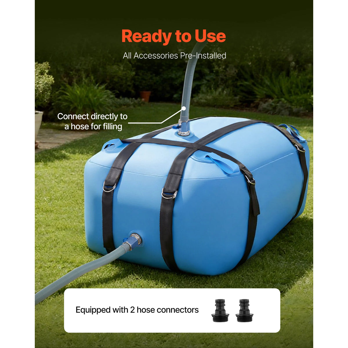 TPU Soft Water Storage Bag Portable Collapsible Camping Irrigation Container