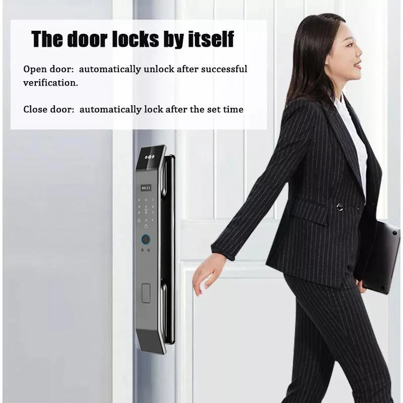 YKESDL Smart Lock With Camera 3D Face Recognition And Fingerprint