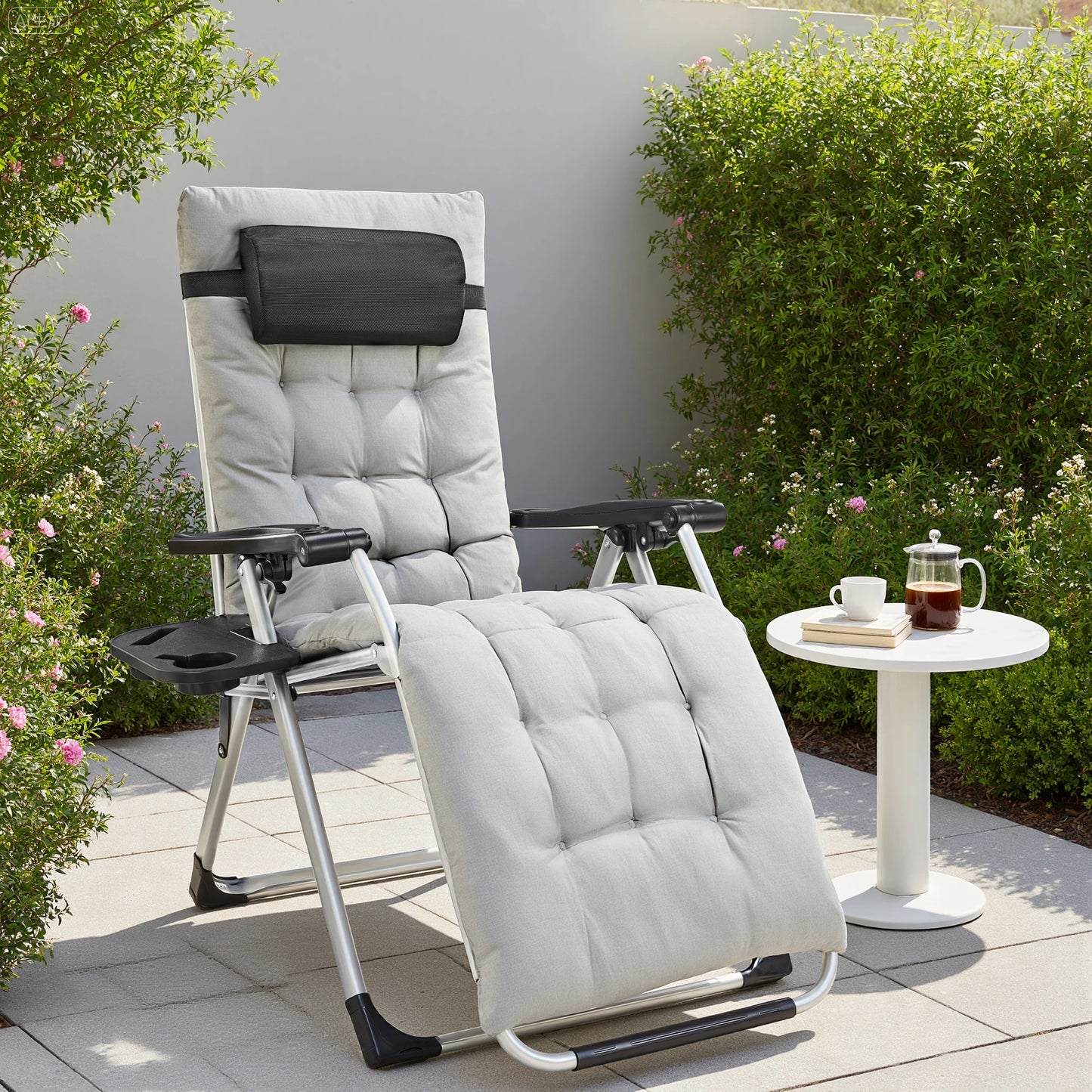 JHK Zero Gravity Portable Recliner Outdoor Patio Lounge Chair