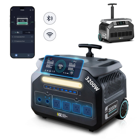 3200W Portable Power Station P3200 2048Wh LiFePO4 Solar Generator