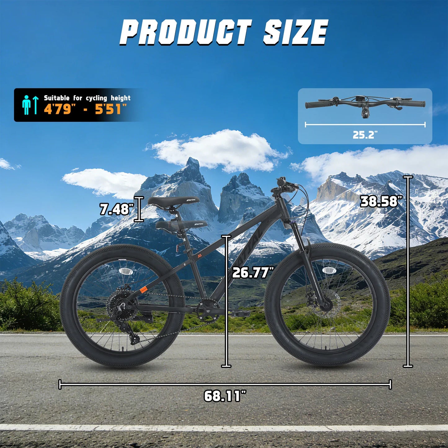 Spatial MT24FS Pro Hardtail Mountain Bike With Aluminum Frame