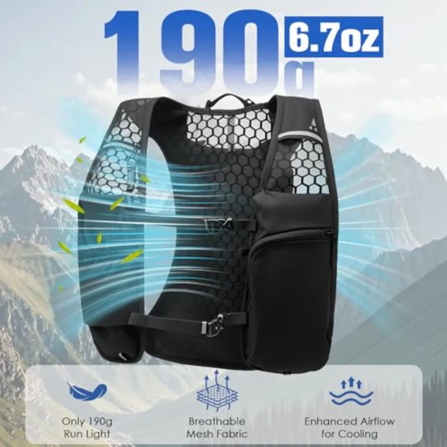 Running Hydration Vest Backpack 2L Water Bladder For Men Women