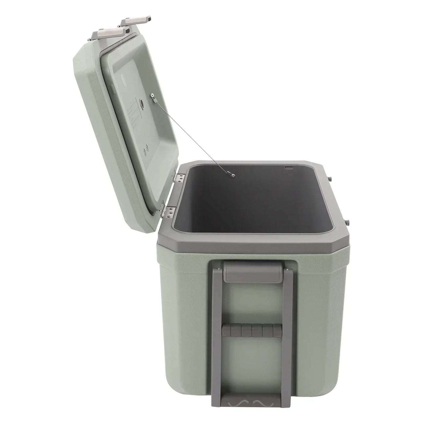 Insulated Wheeled Cooler With Handle For Camping And Boating