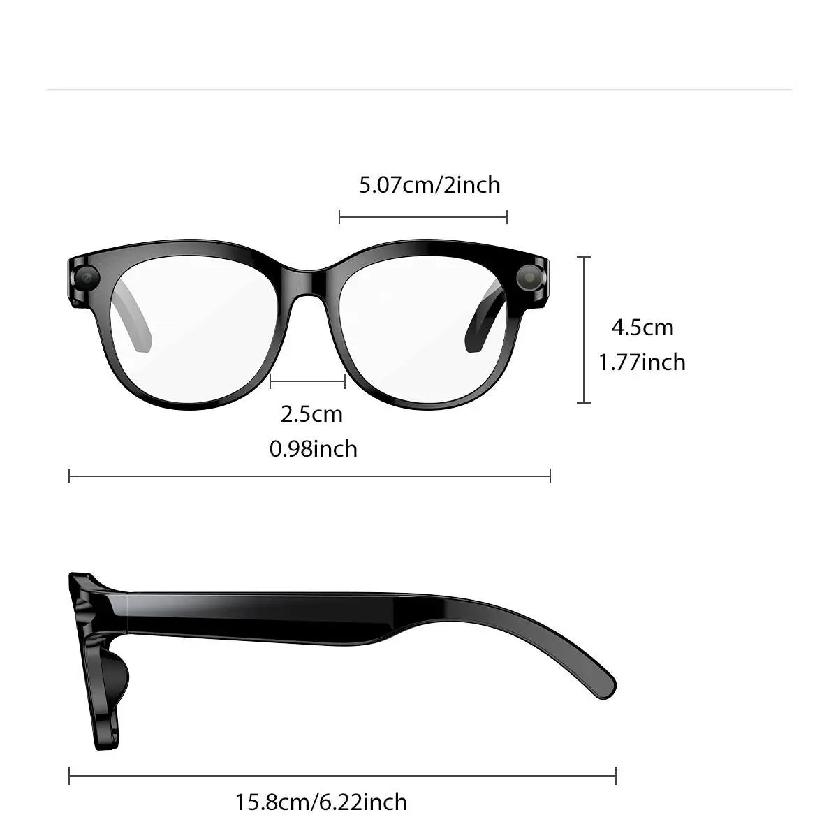 SENBONO AI Smart Glasses With Camera 1080P 4K Video Voice