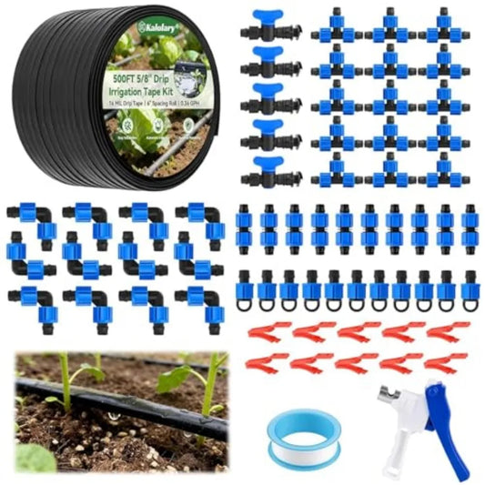 Drip Tape Irrigation Kit Reinforced PE Tubing System