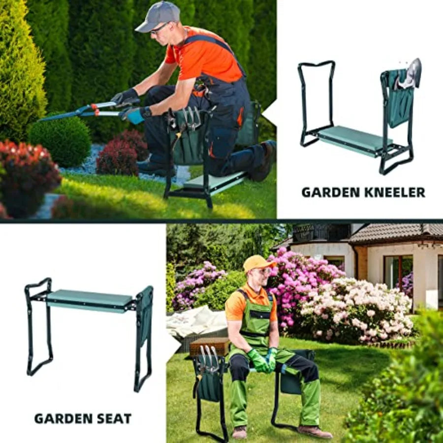 Garden Kneeler and Seat 2 In 1 Featuring EVA KneelingPad