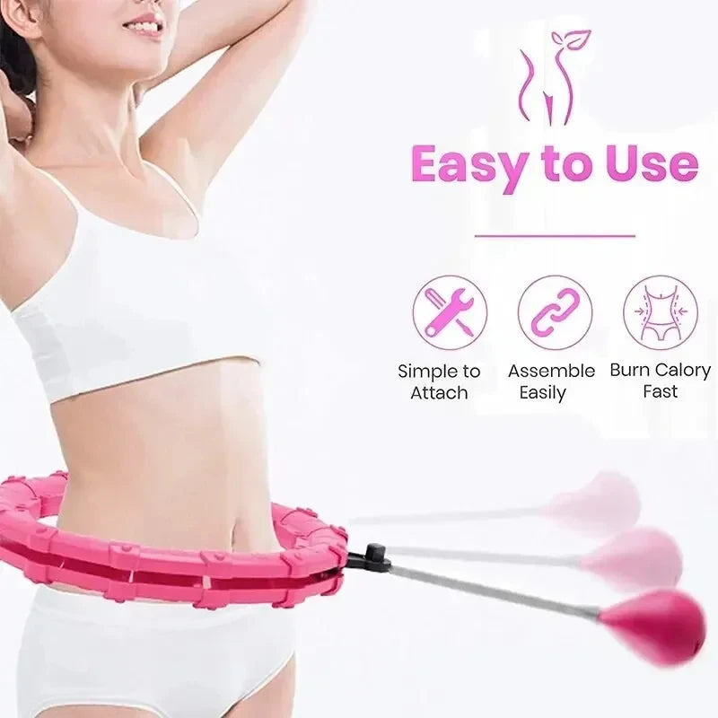Weighted Hula Hoop For Adults And Beginners With Detachable Links