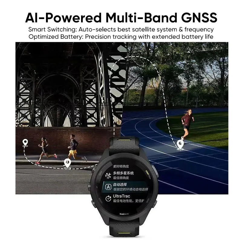 Garmin Forerunner 265 GPS Smartwatch With Heart Rate Monitoring Training Metrics