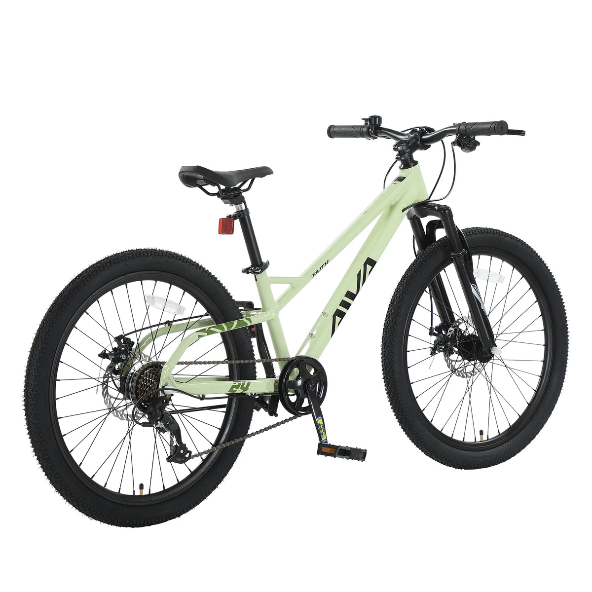 Aluminum Hardtail Mountain Bike With Seven Speed Disc Brakes