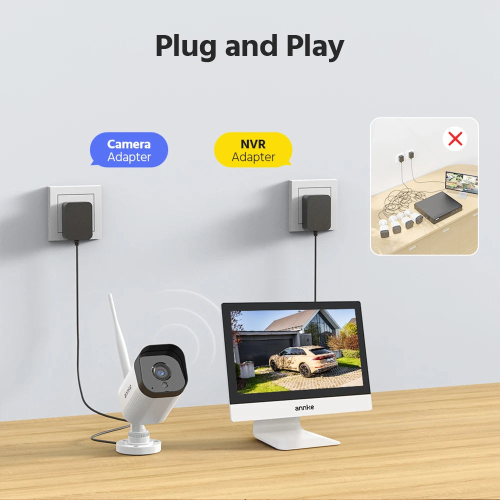 ANNKE 8MP WiFi Security Camera System With 4K Night Vision