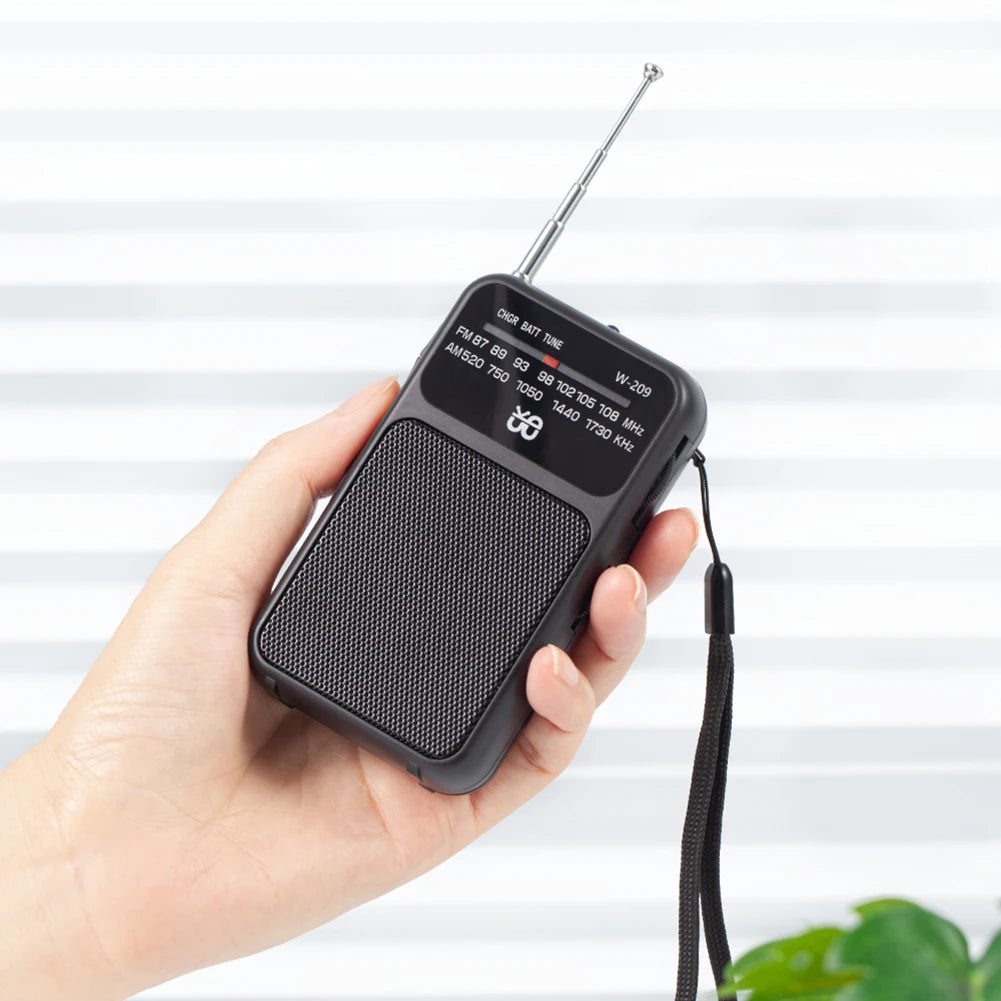 NovaSphere Portable AM FM Radio Built In Speaker
