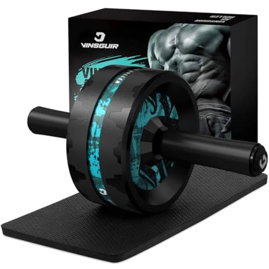 Ab Roller Wheel Abs Core Workout Equipment For Home Gym Knee Pad