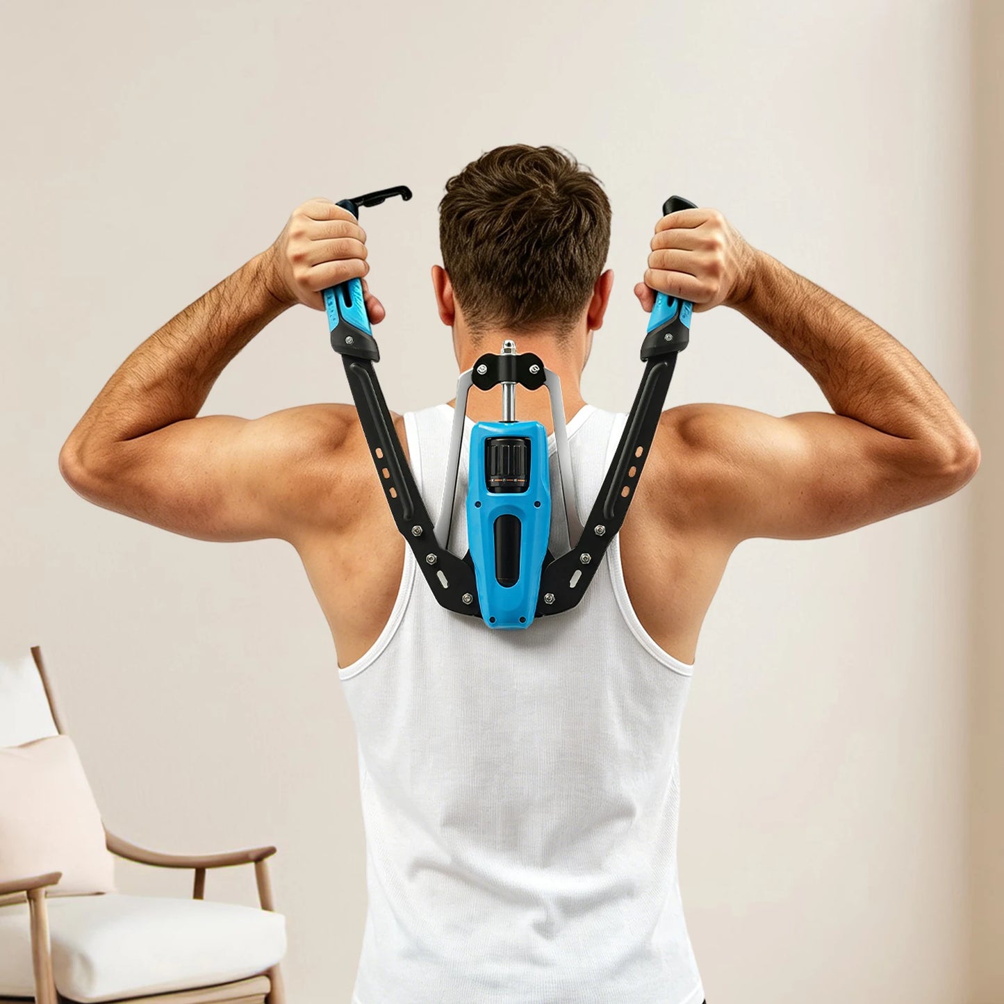 Adjustable Hydraulic Arm Trainer 22-440 lbs, Arm Exerciser with Smooth Resistance & Infinite Adjustment for Home Gym Office