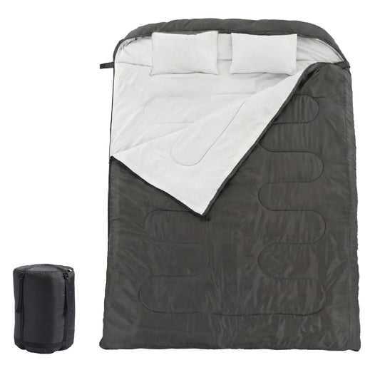 Lightweight Three Season Sleeping Bag With Pillow Portable For Hiking Fishing