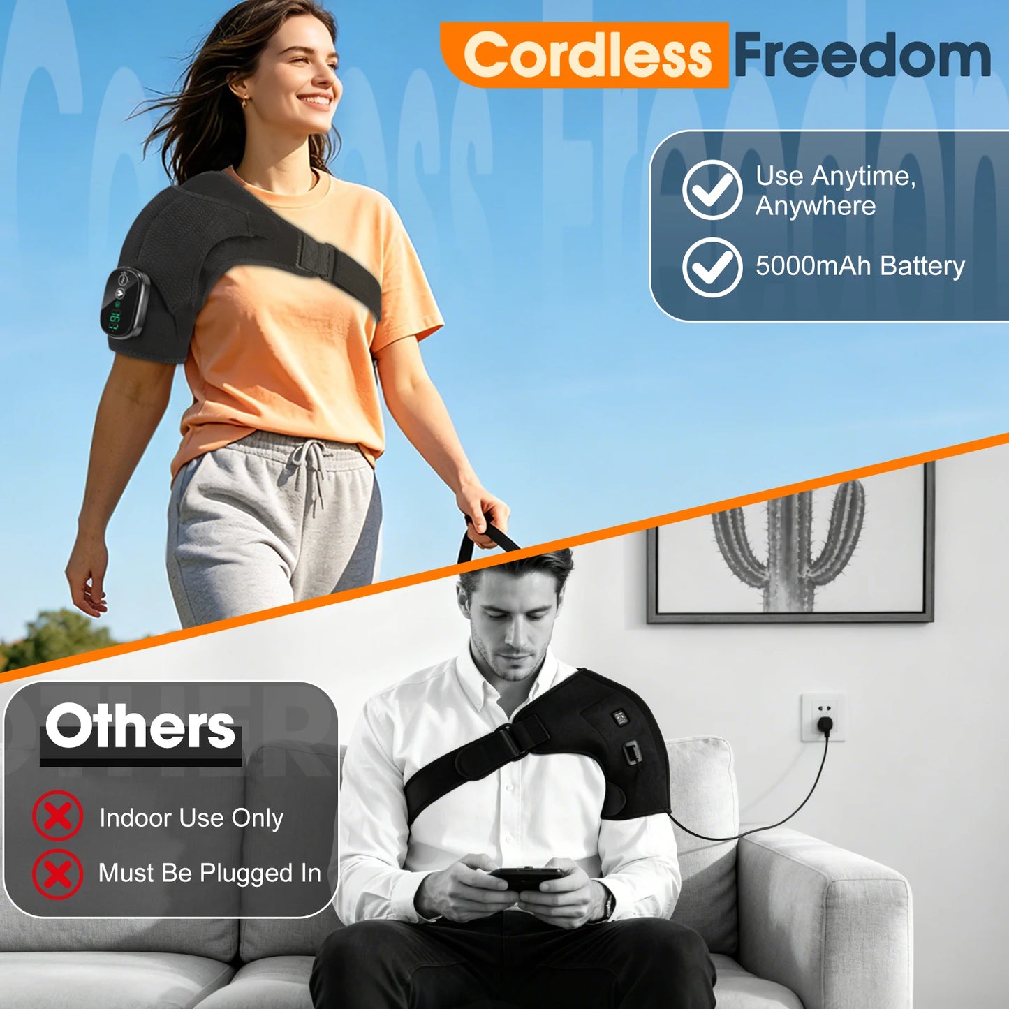 Electric Shoulder Massage Machine Heated Vibration Back Shoulder Belt Brace Relax Shoulder Neck Muscle Massagers Health Care