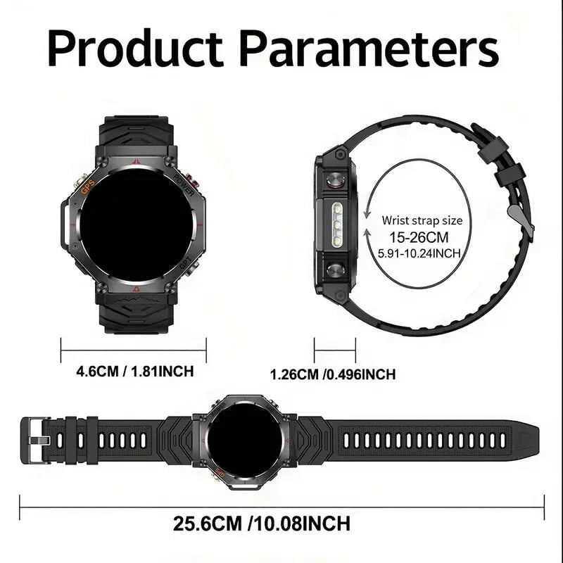 Senbono GPS Smartwatch Built In Bluetooth Calls Fitness Tracker Waterproof