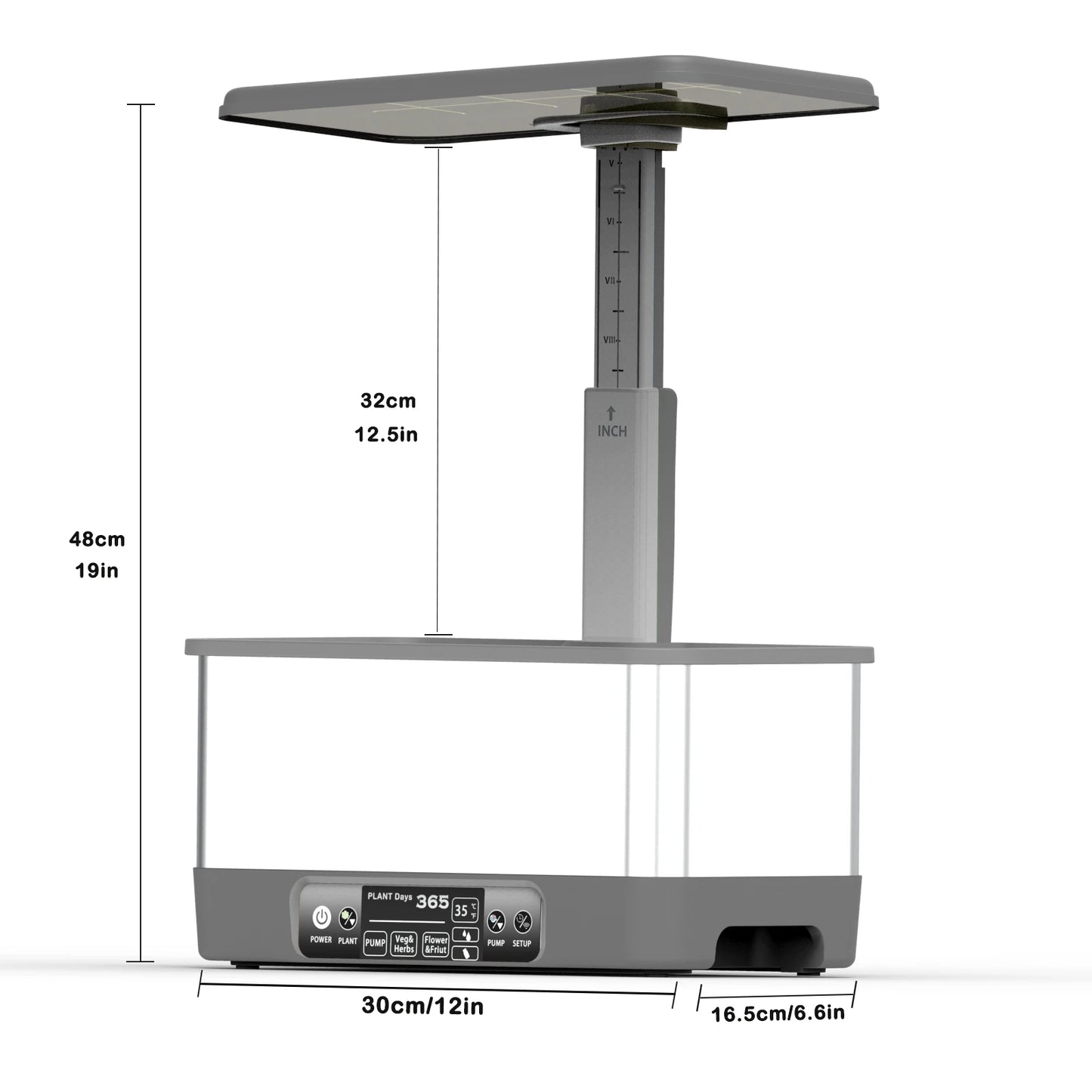 BHTNYOO Indoor Hydroponic Herbs Garden Kit With 8 Pods LED Light