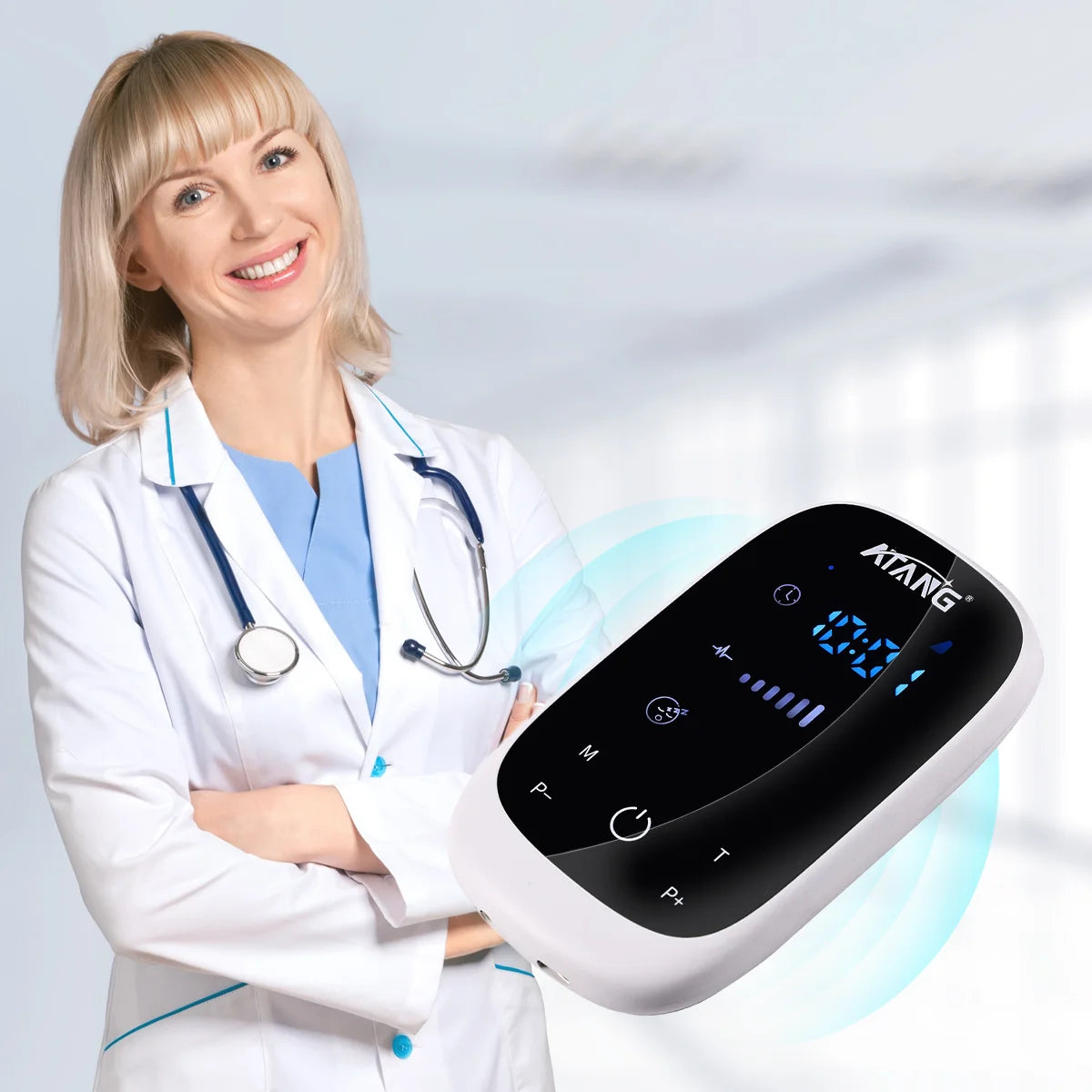 CES Device Brain Electronic Therapy Stimulation Device Massage Ear Clip Electrode Sleep Insomnia Cure