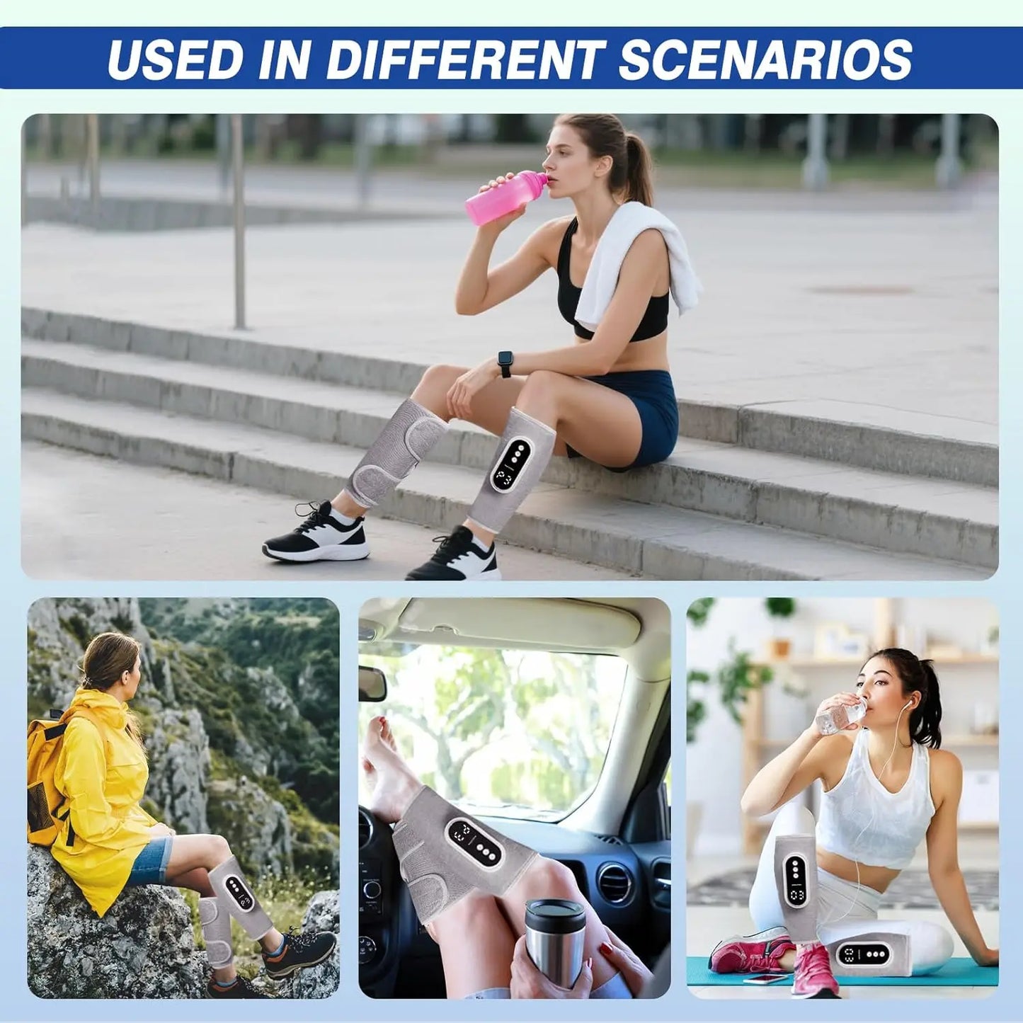 Leg Massager Calf Air Compression With Heat Three Intensity Levels