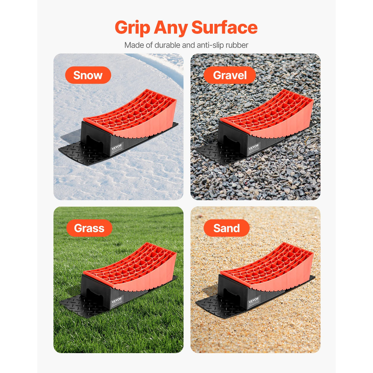 SucceBuy RV Camper Leveling Blocks With Anti Slip Mat