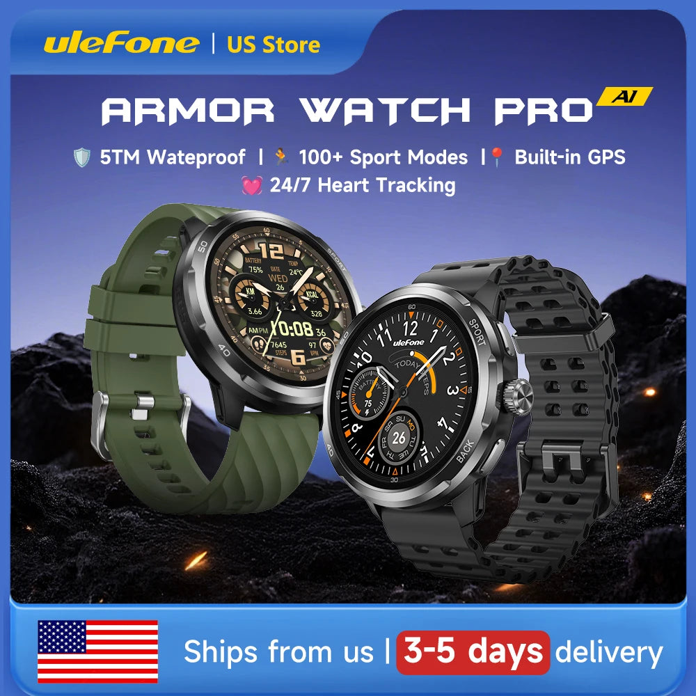 Ulefone Armor Watch Pro Smartwatch With GPS Heart Rate Monitor